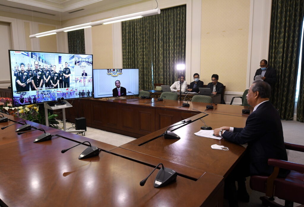 Back to video calls, Muhyiddin.
