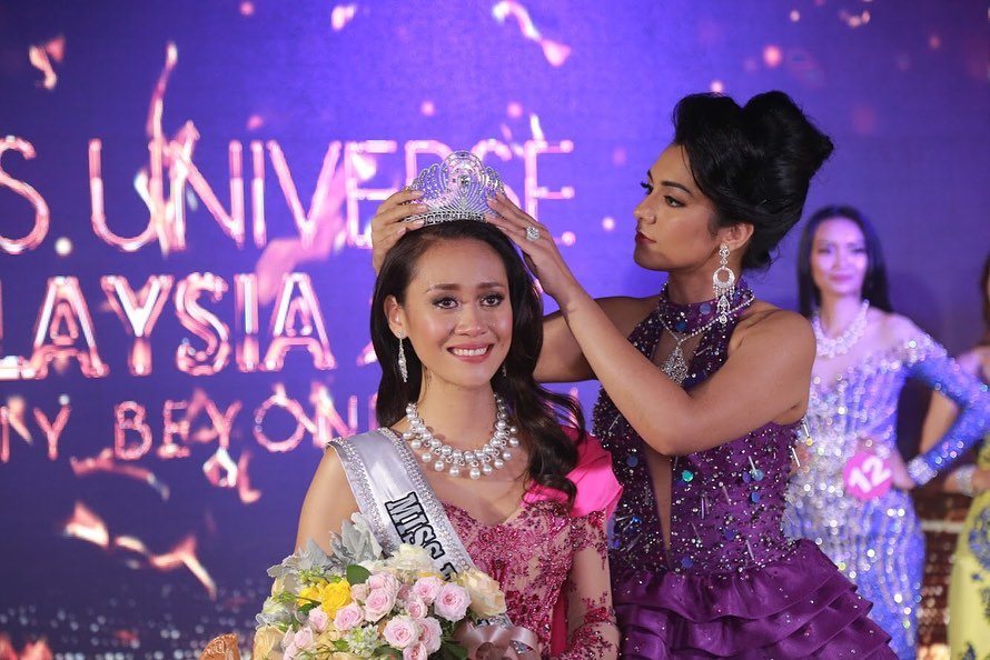 Miss Universe Malaysia From one queen to another.