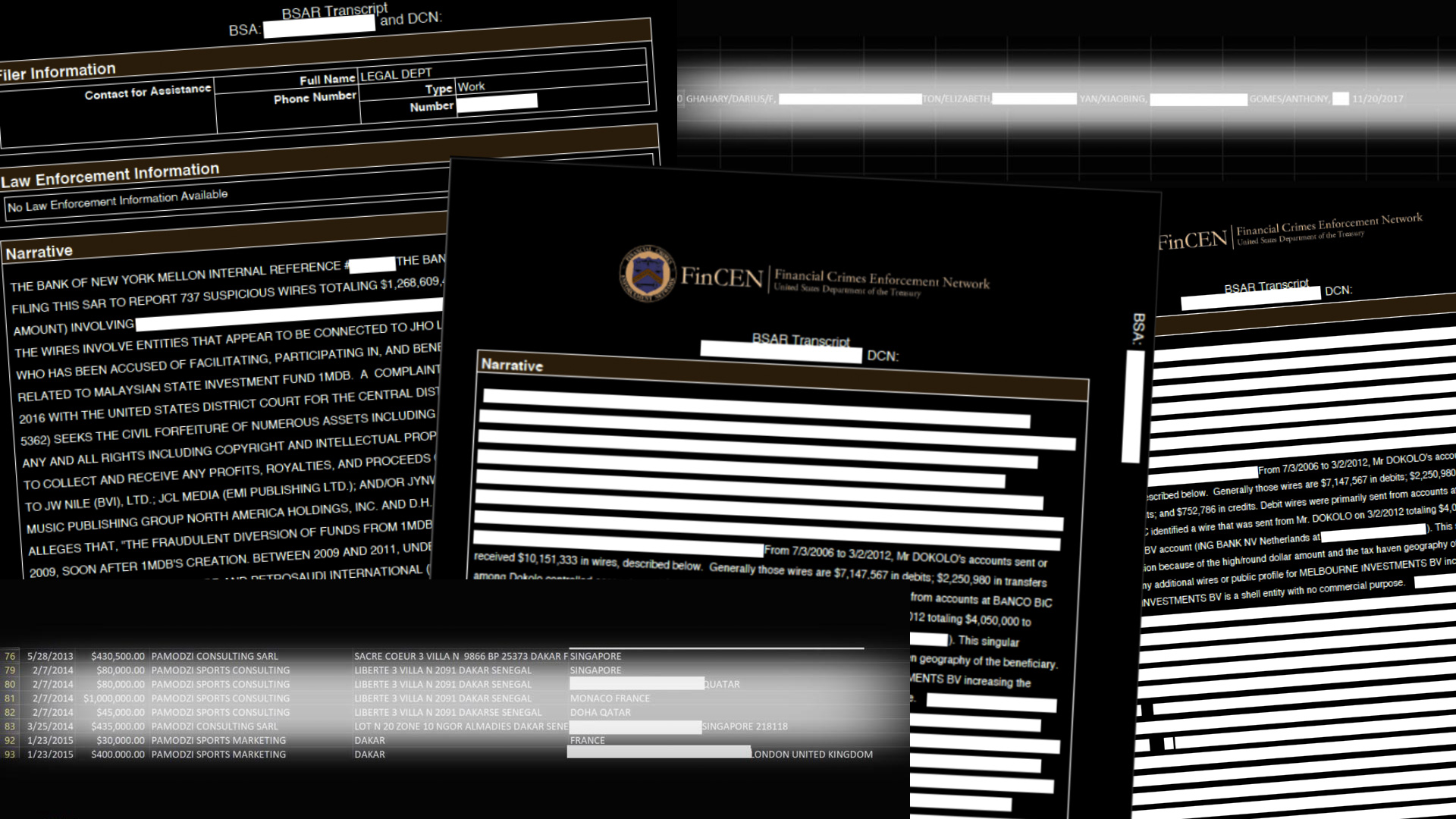 Some of the documents Buzzfeed News and ICIJ combed through