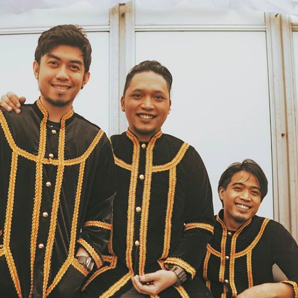 Rich and his bandmates.