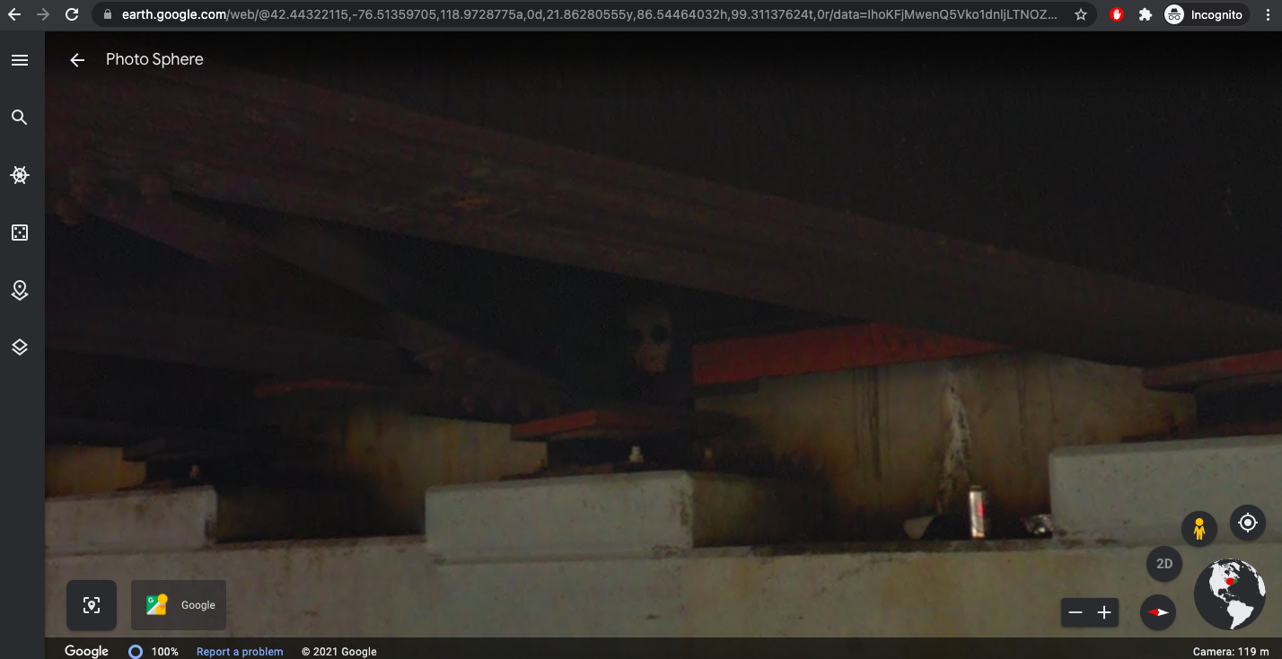 Google Earth Hello, are you a ghost?