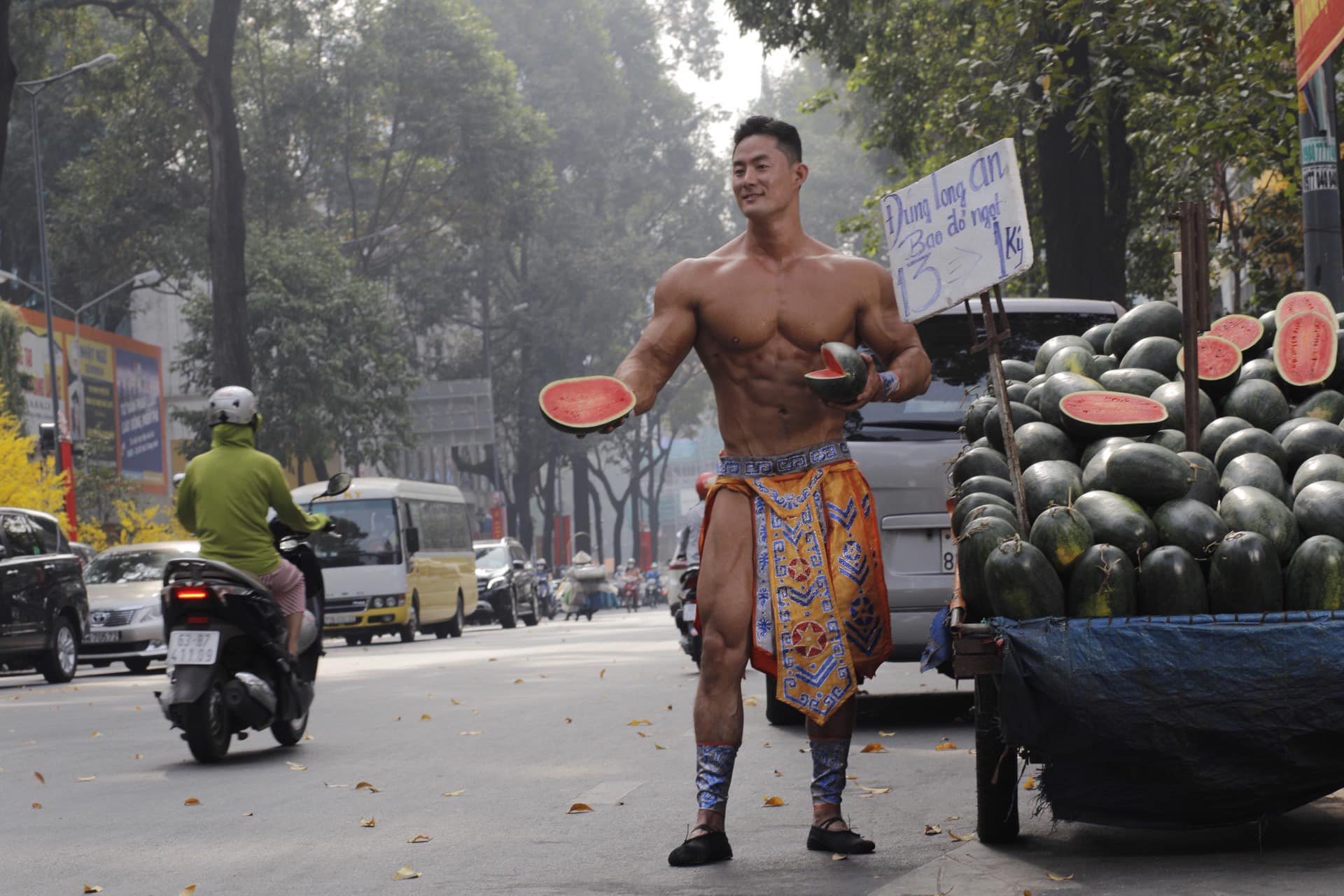 Some watermelon for you, sir?