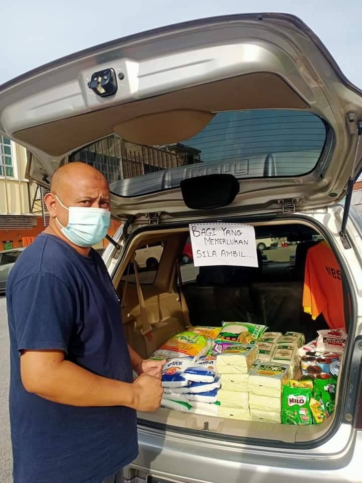 Doing all he can to help the needy.