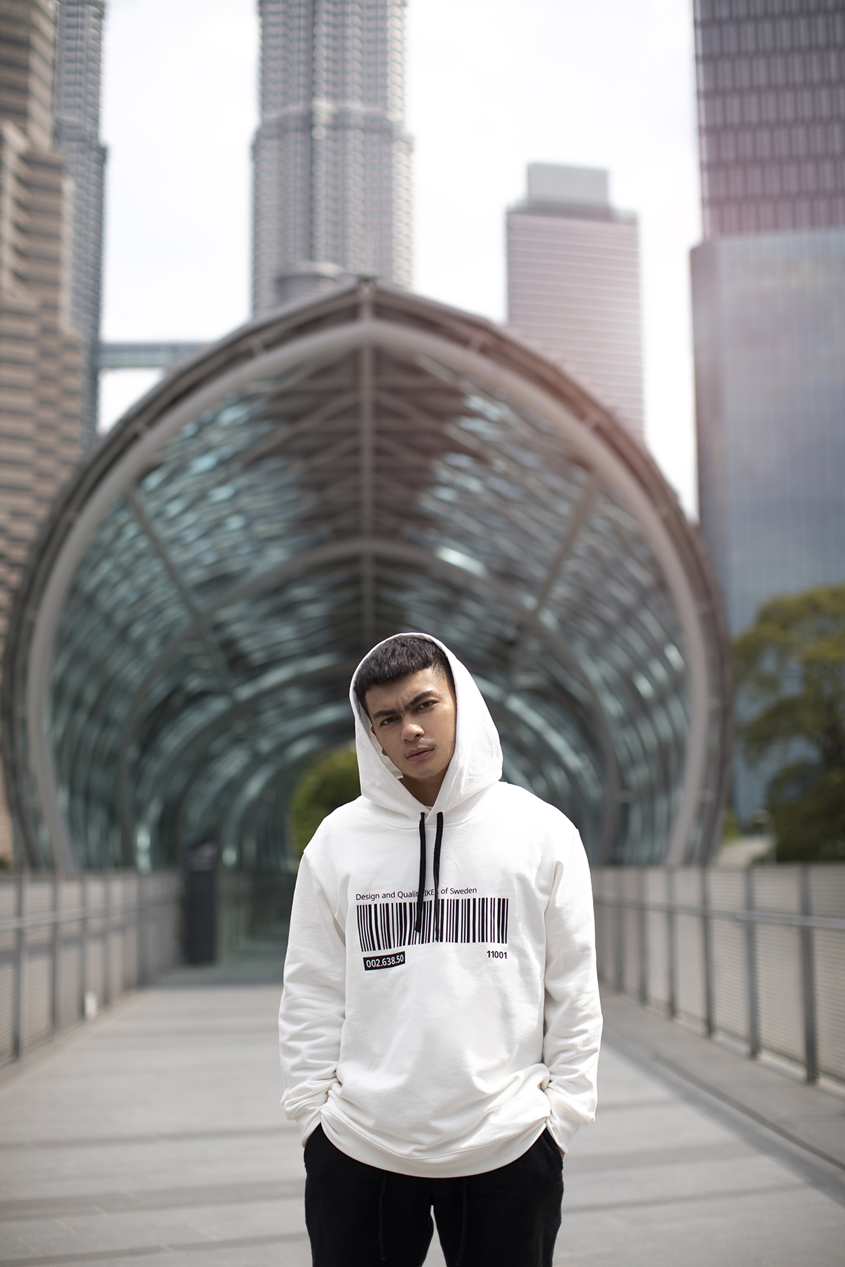 Hoodie, white, (S-M and L-XL): RM79.00