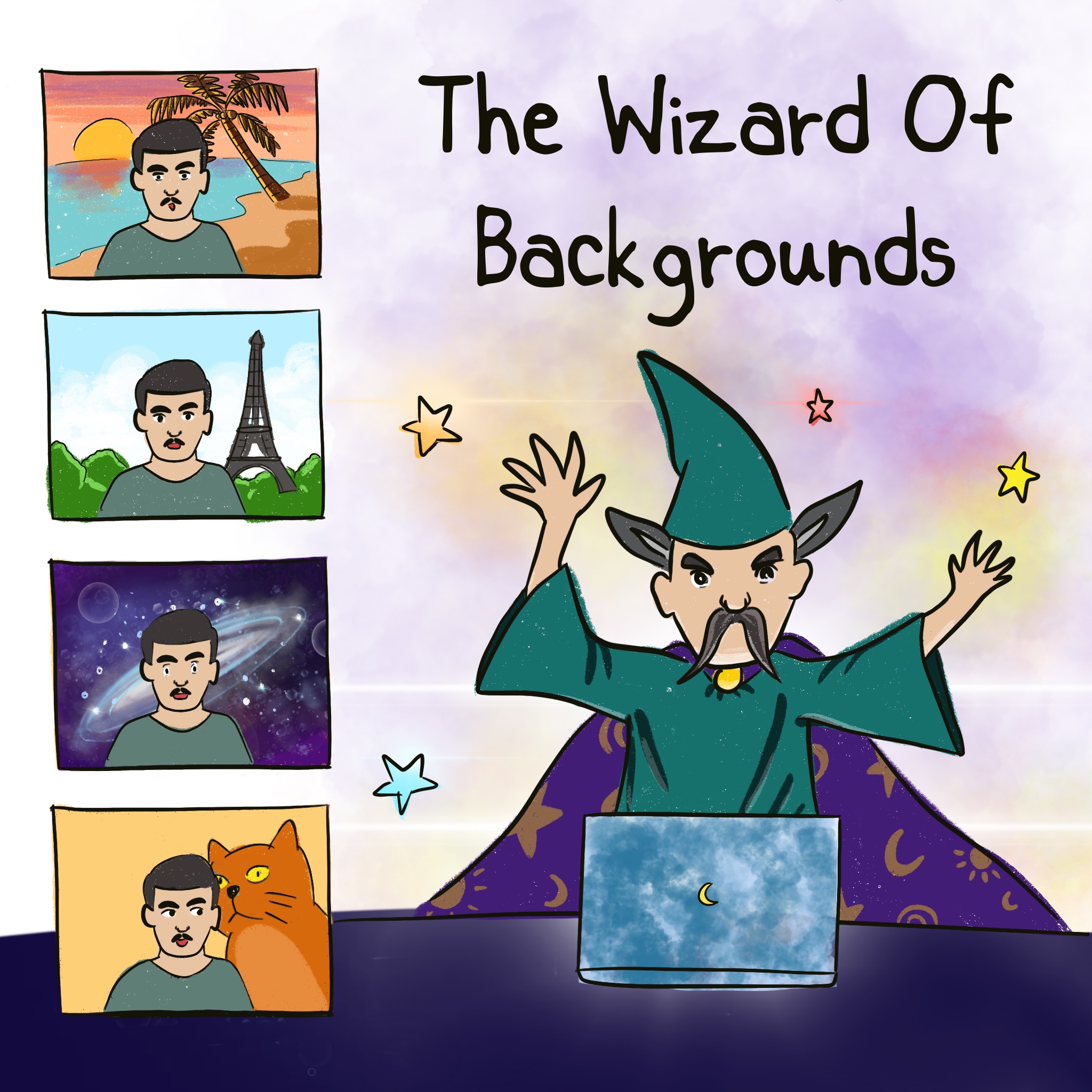 Change background like change clothes.