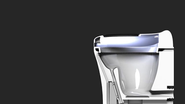 UV light keeps the toilet clean
