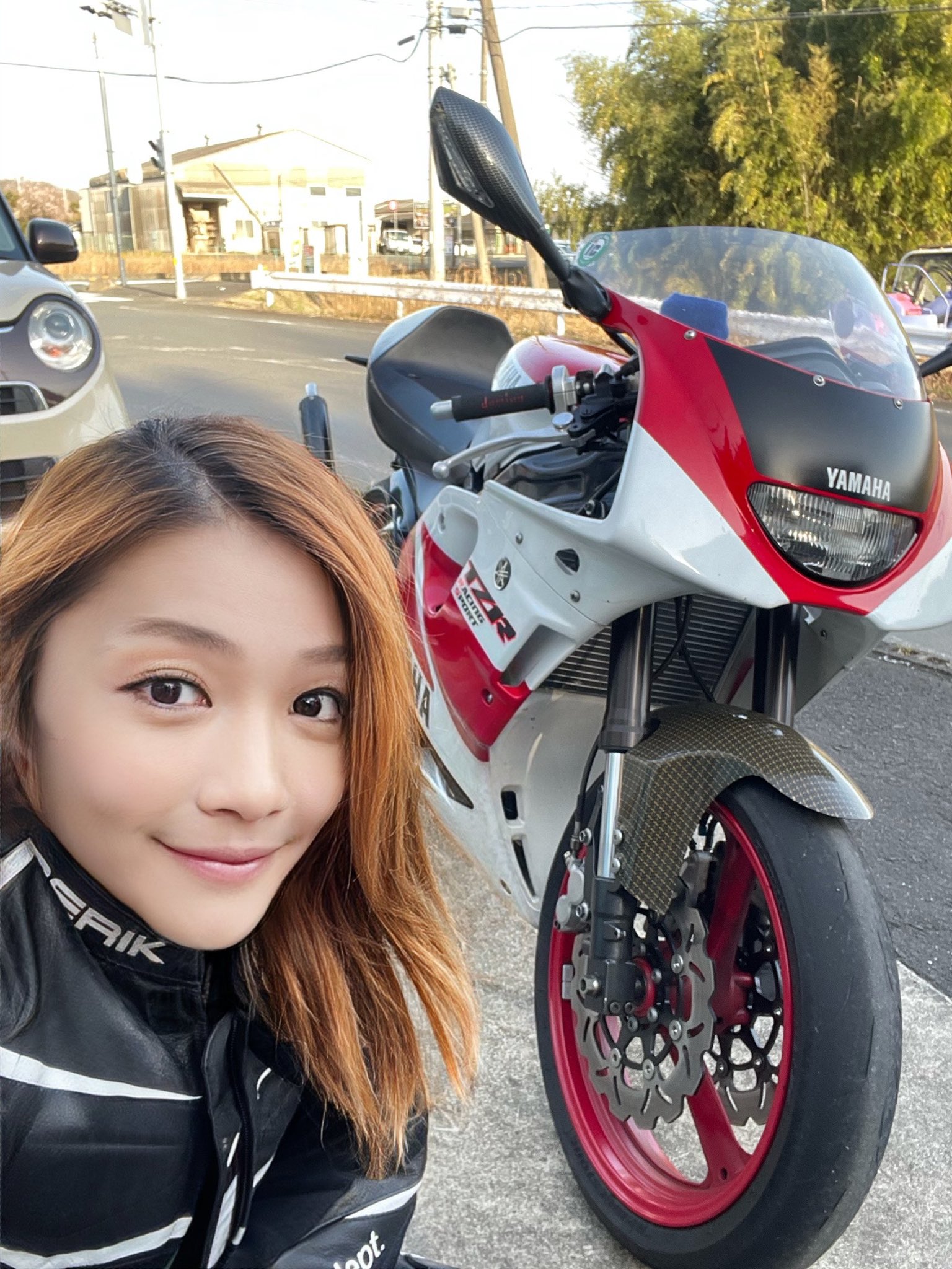 The girl and her bike.