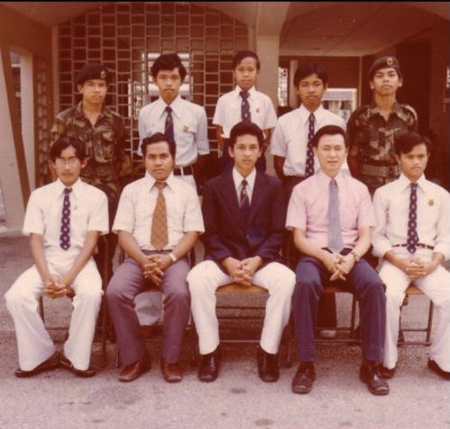 16-year-old Jailan with his mates from the renowned Sekolah Alam Shah.