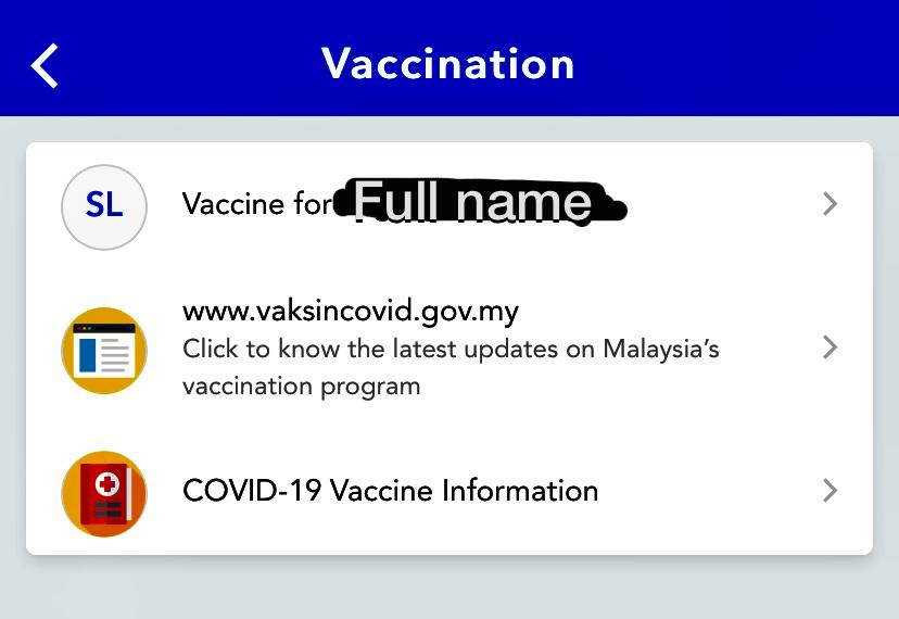 You will be led to this page with your full name