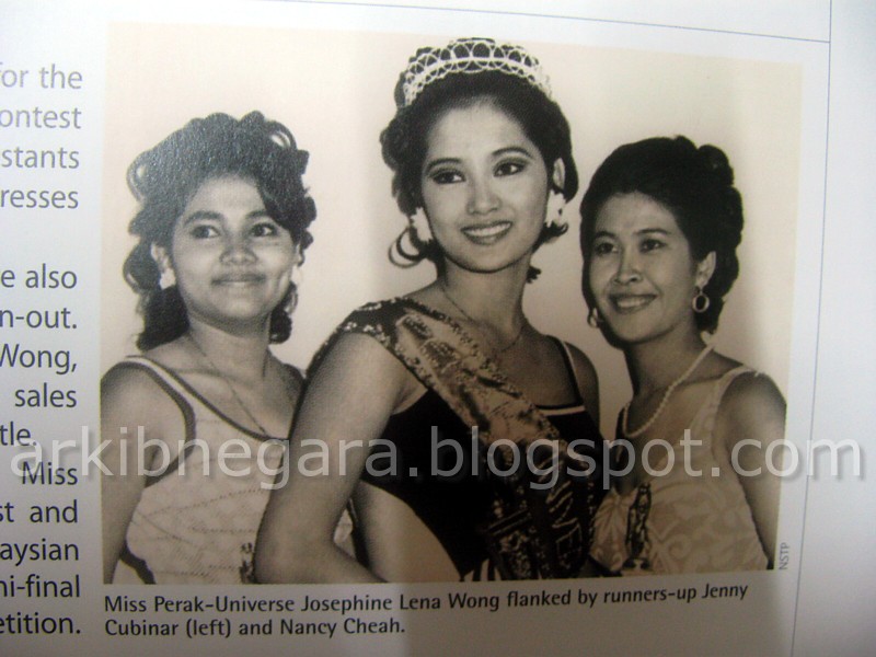 Josephine Lena Wong during the Miss Malaysia Universe 1970 pageant