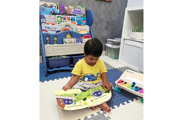 Kaarthikeya with his books