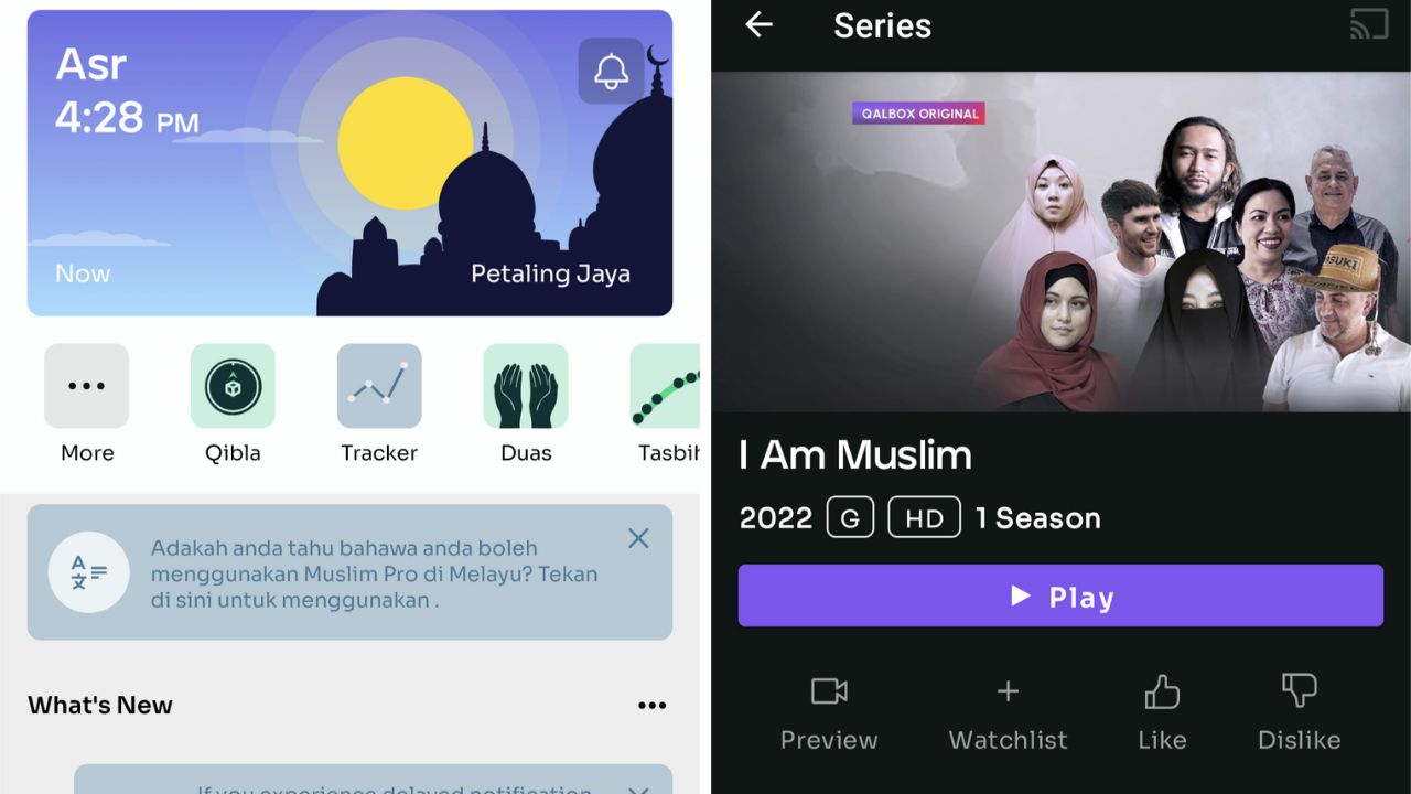 muslim pro streaming service qalbox