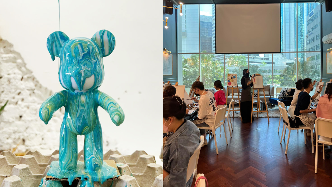 Bear Brick Pouring Art, The Weekend Workshop