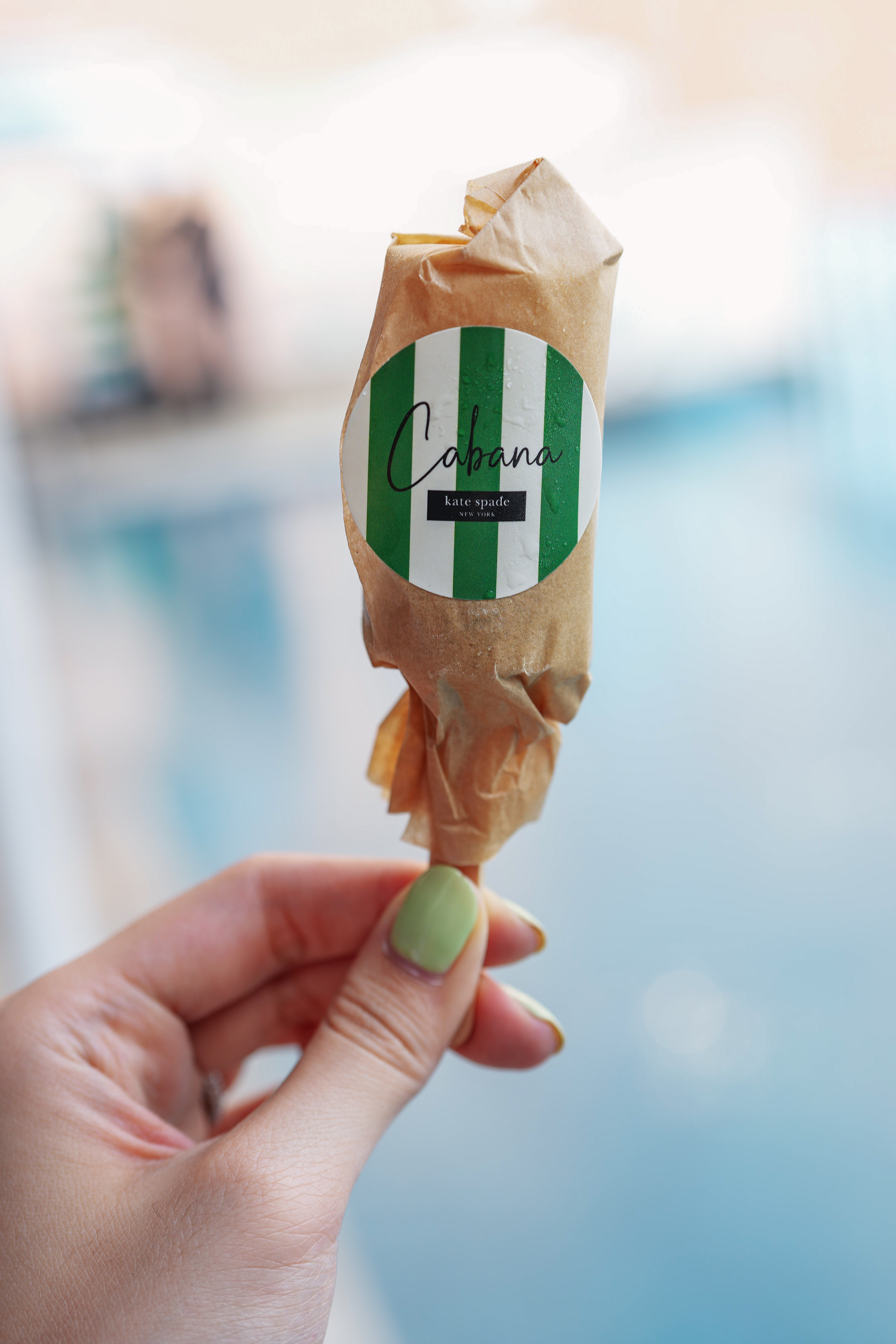 popsicles at kate spade cabana pop up