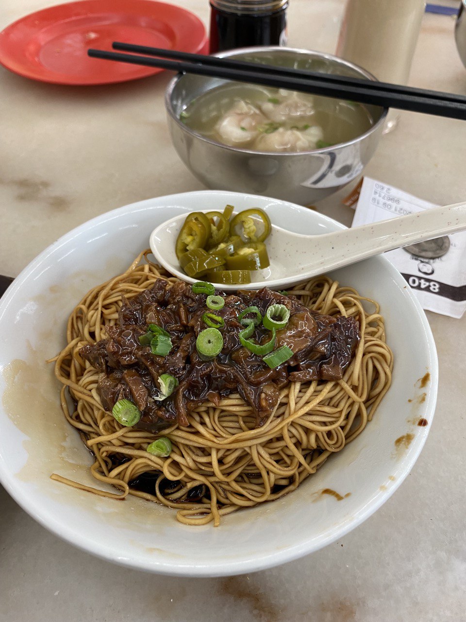 Wantan Mee at Thong Kee