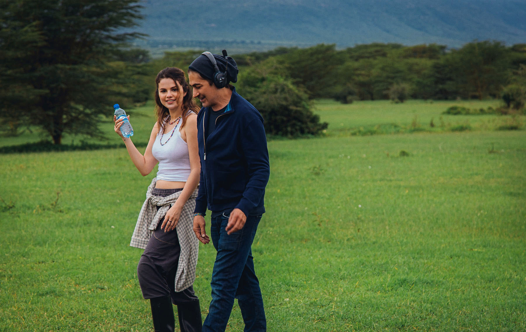 alek keshishian and Selena Gomez in Kenya
