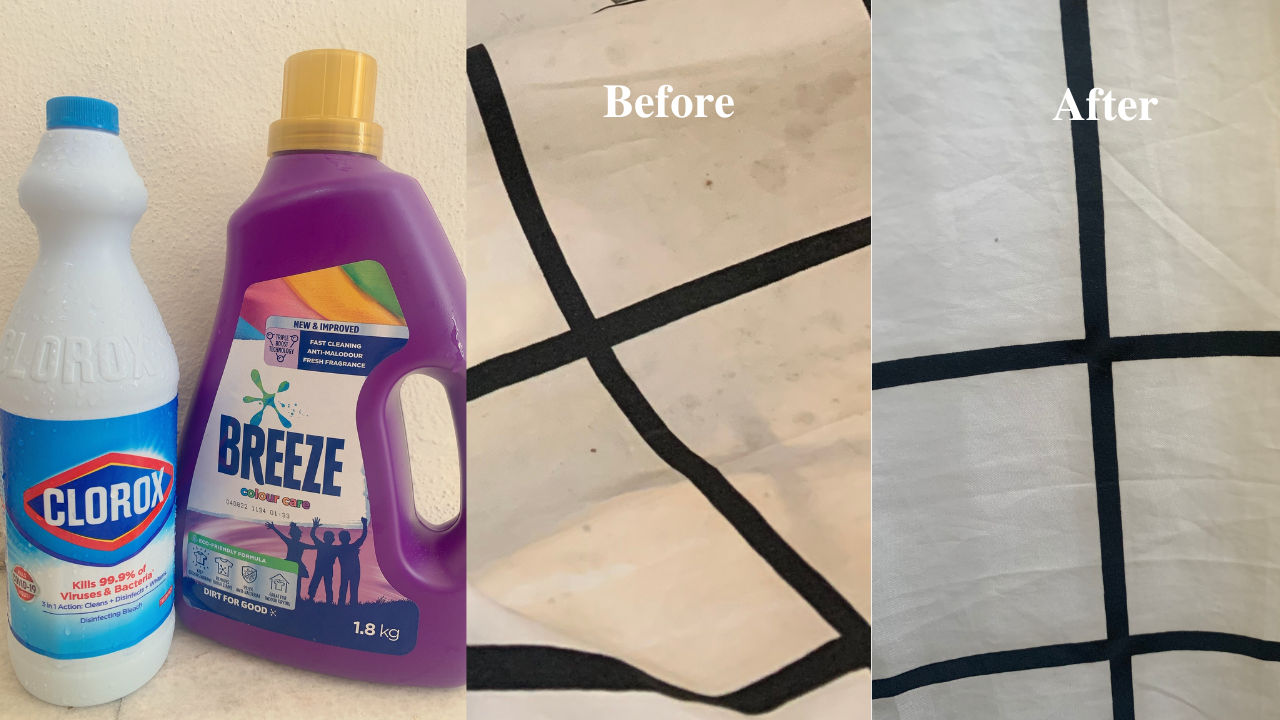 shower curtain cleaning hack