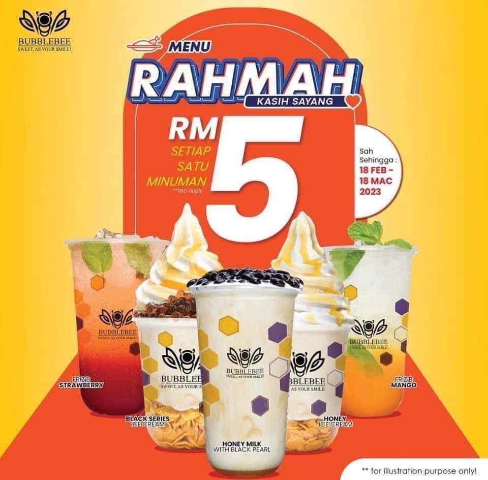 Bubblebee menu rahmah