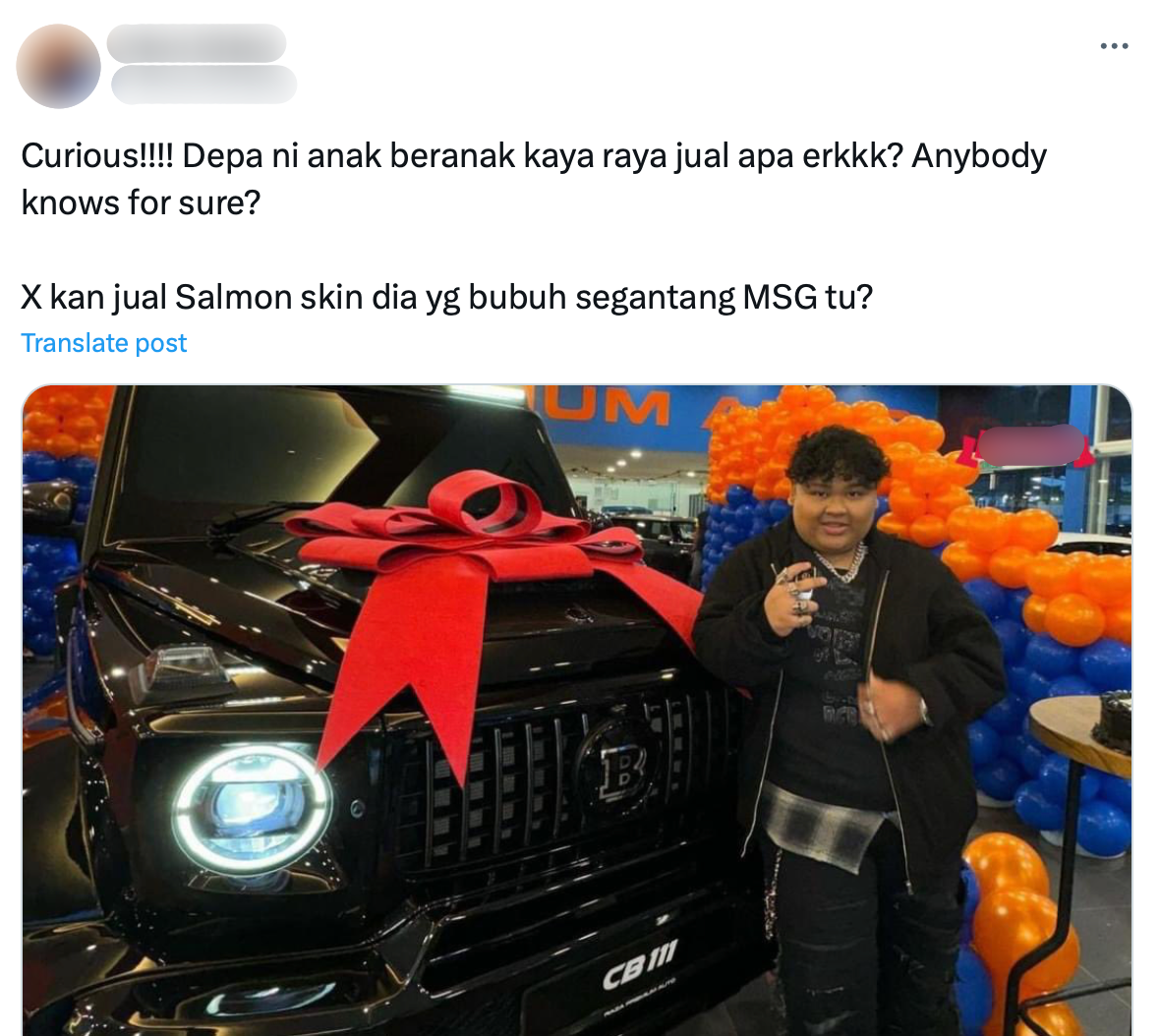 Netizen hairan bagaimana Cik B mampu beli kereta mewah