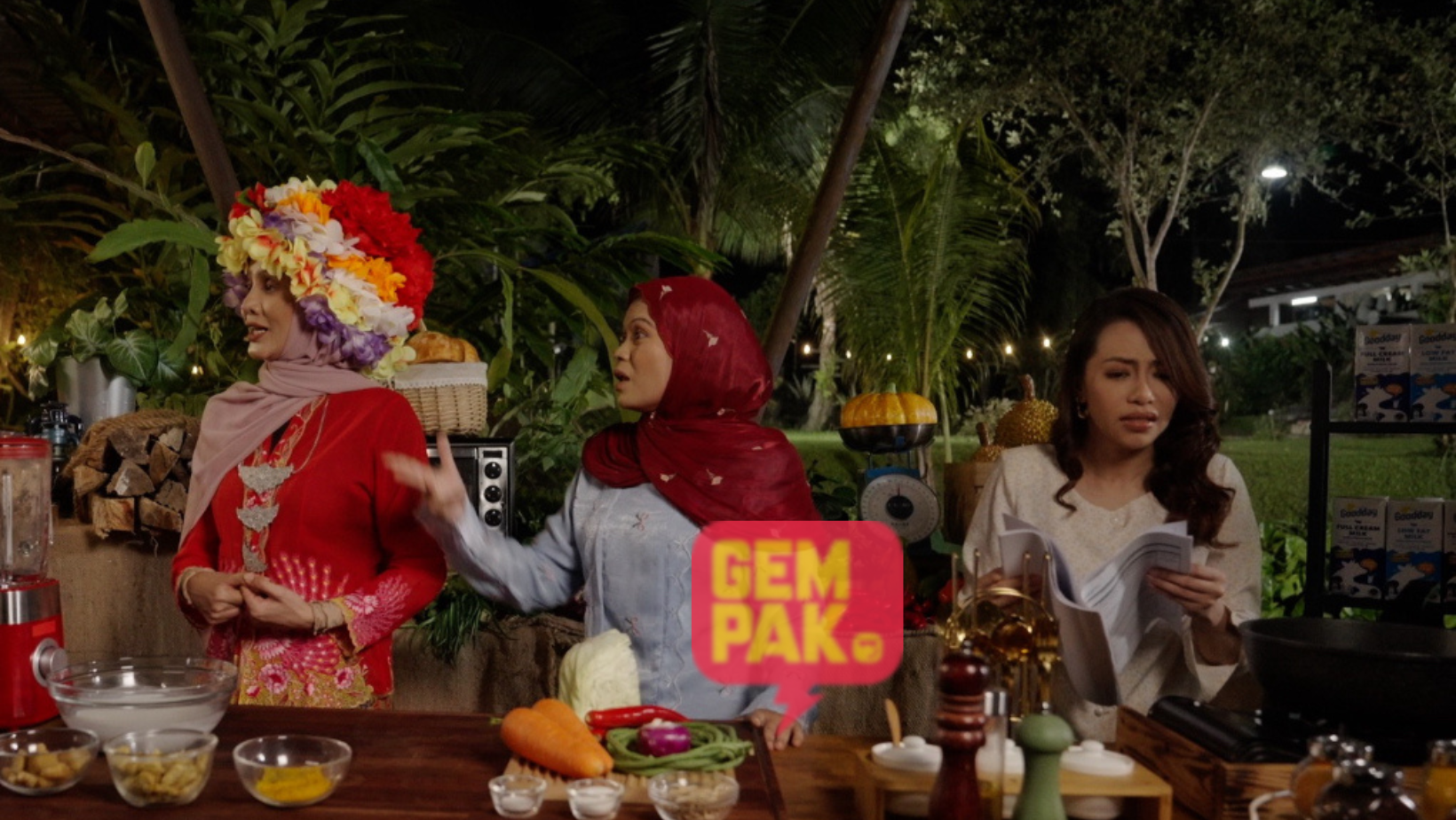Dapur Goodday Misi Sarimah & Tuyah VS Che Ton: Bibah, Tuyah Buat Masak ...