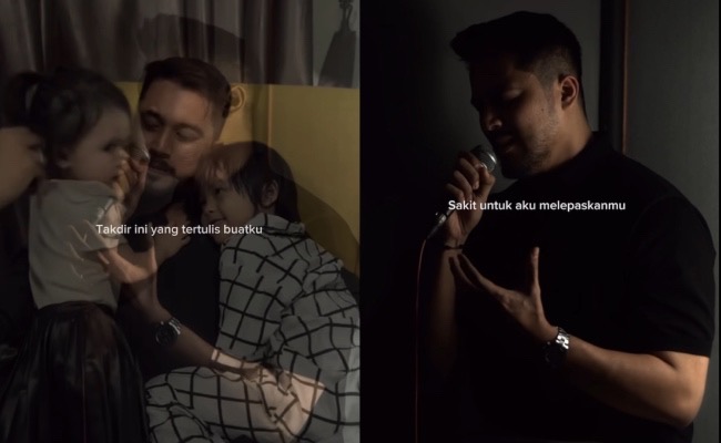 Aliff Aziz Rindu, Selit Momen Mesra Bersama Dua Anak Sambil ‘Cover ...