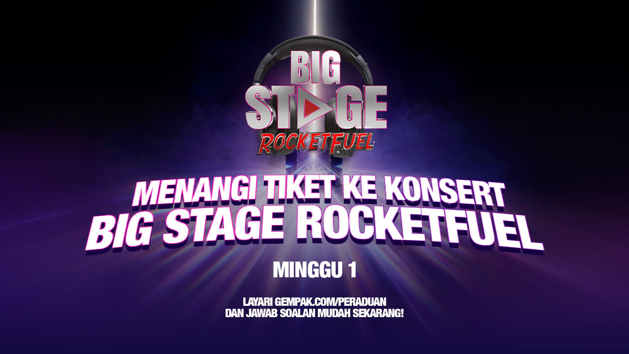 Poster GMW Giveaway: Konsert Big Stage RocketFuel Minggu 1