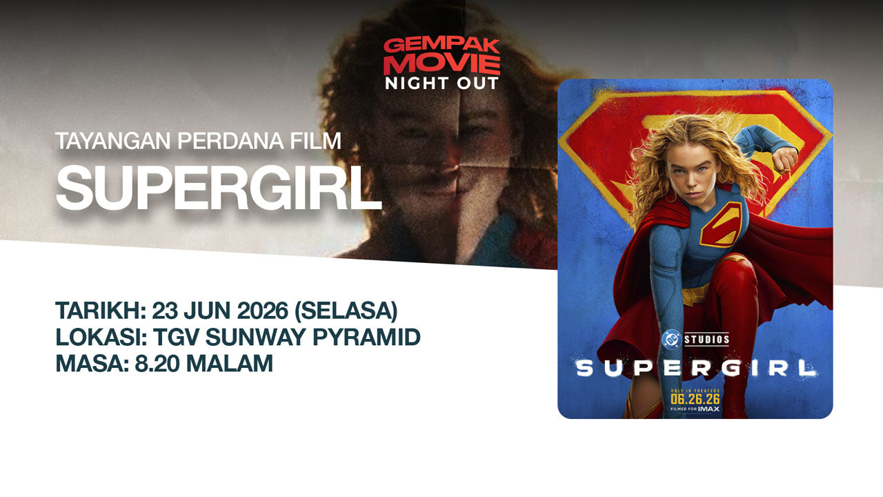 Poster Tayangan Perdana Filem Supergirl