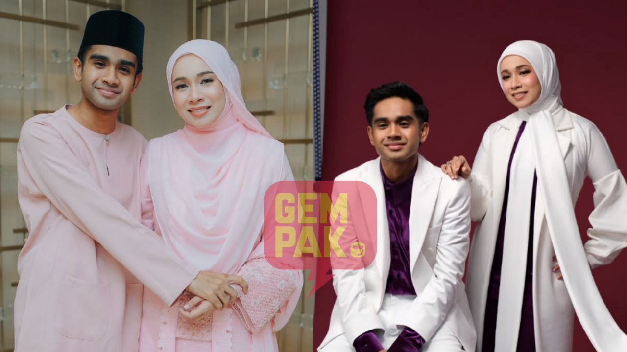 Irfan Harisと姉のAmira Othmanら4人が笑顔で並ぶ写真