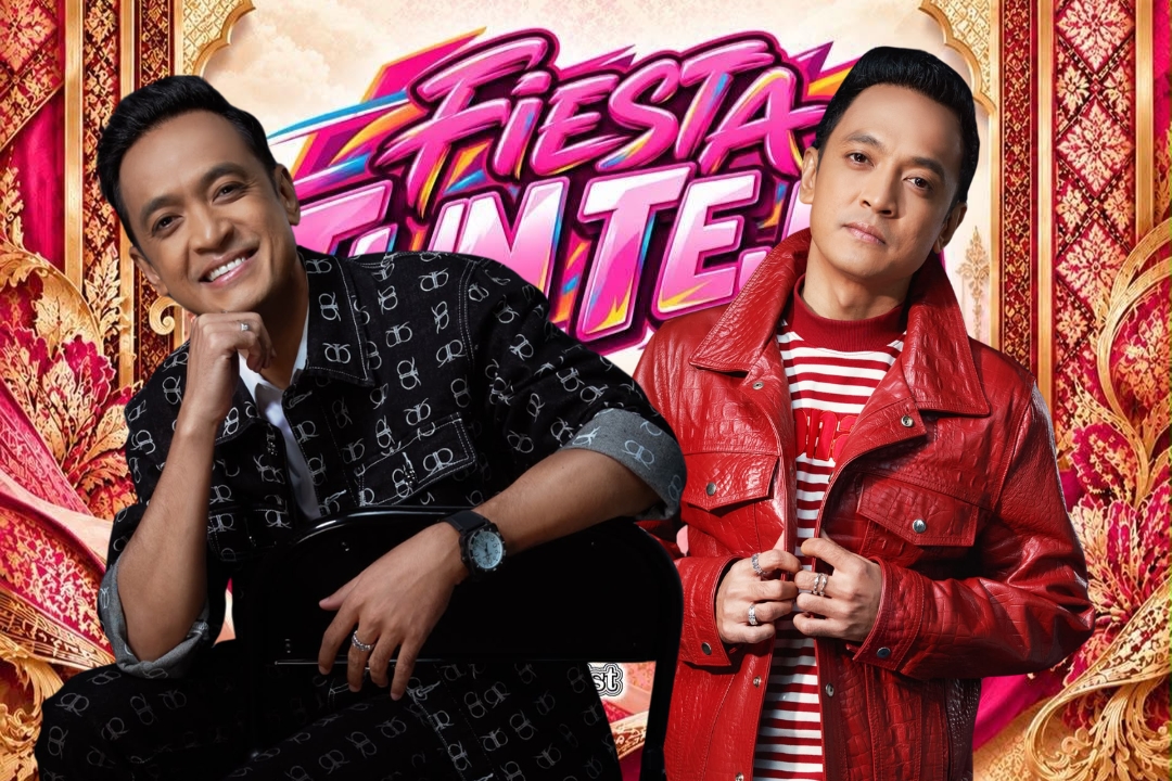 Fiesta Tun Tejaのロゴを背景に、Tomokと共演者が並ぶ告知ビジュアル