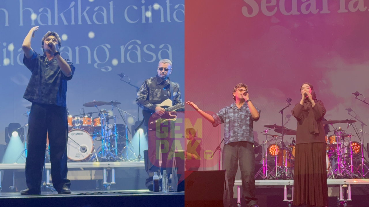 Zepp Kuala Lumpurのステージで歌うNastia Projectとゲスト歌手たち