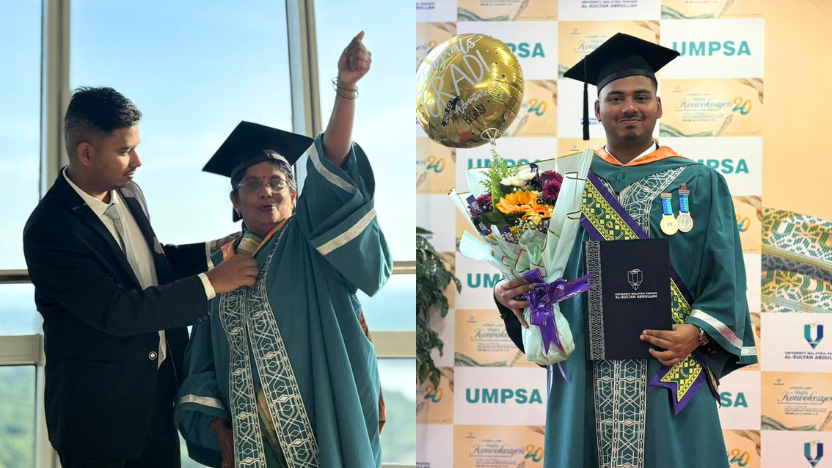 EXCLUSIVE : Logathepan, UMPSA Graduate Overcomes Hardship to Earn ...