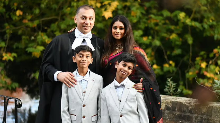 Dr Jayaprakash Muralitharan's family