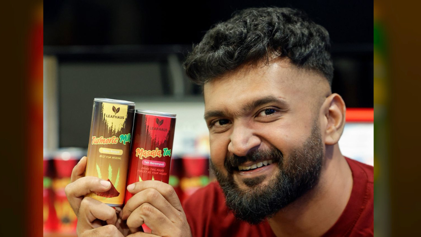 Exclusive : Gisnervern Arikrishnan's Halal Sterilised Masala Tea in a Can Goes Global | Astro Ulagam