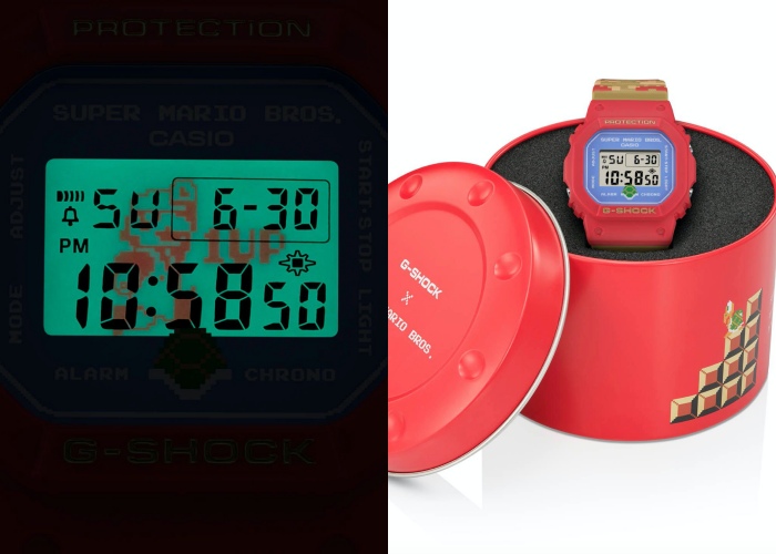 G-Shock Super Mario Bros 背光灯细节