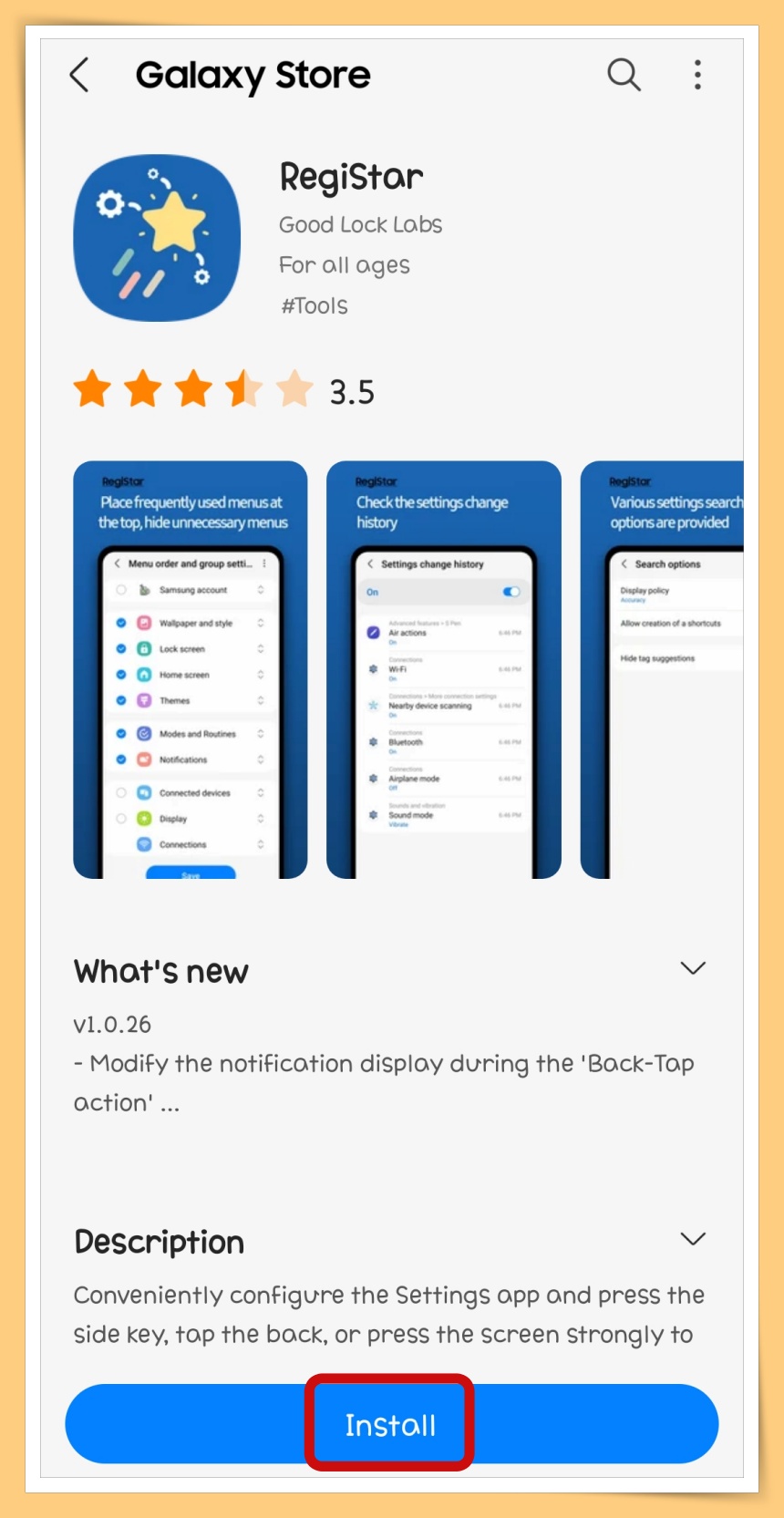 Click Install