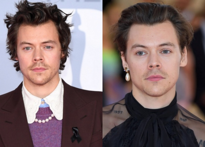 Harry Styles佩戴珍珠首饰造型