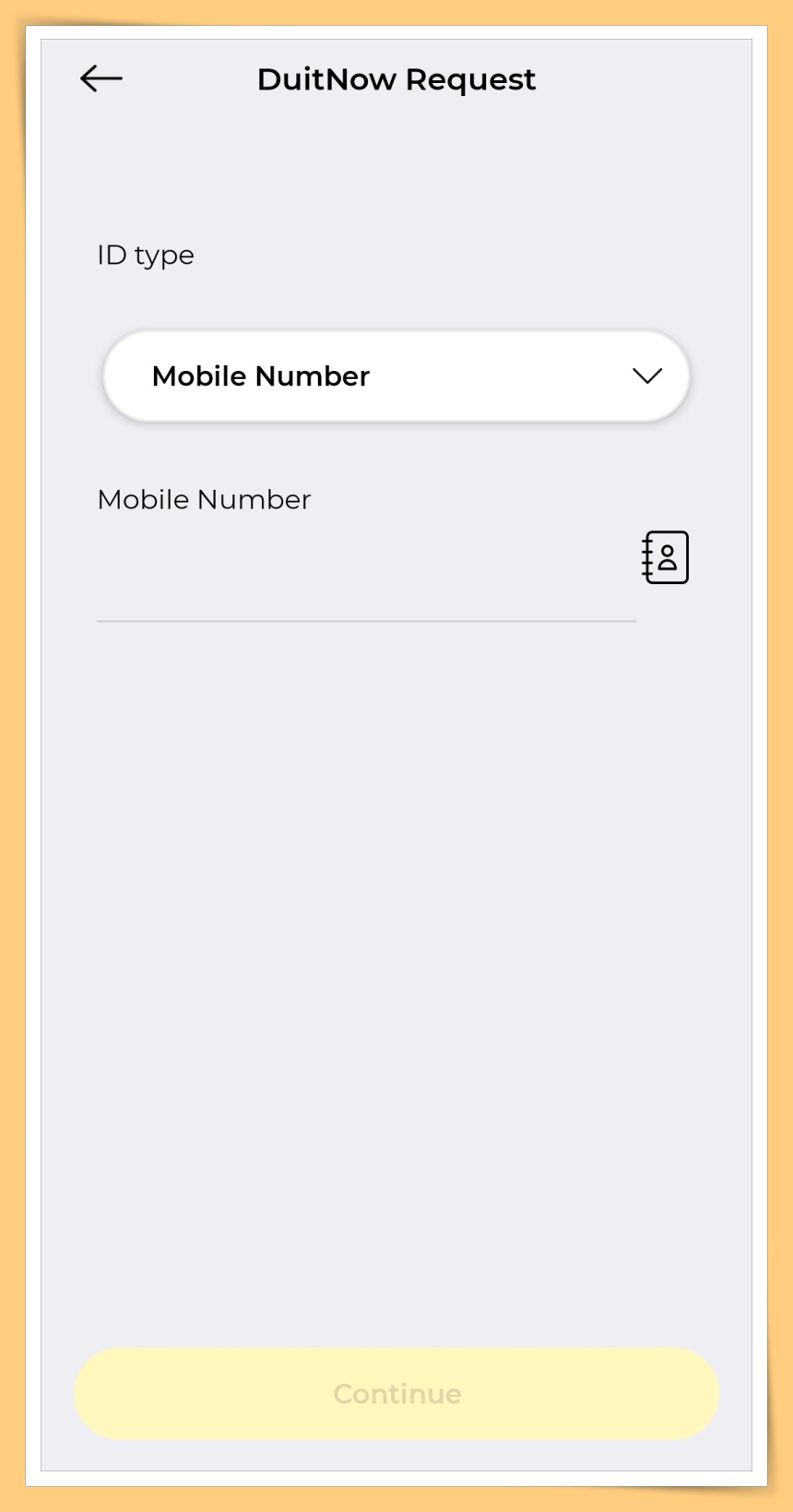 Key in ID Type