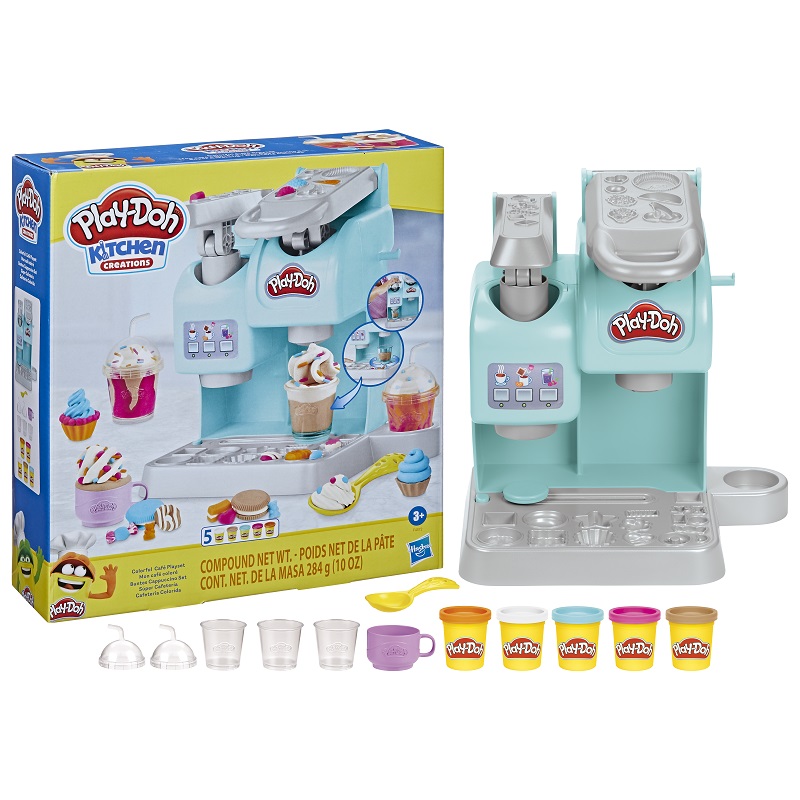 Play-Doh Colourful Cafe Playset儿童粘土玩具