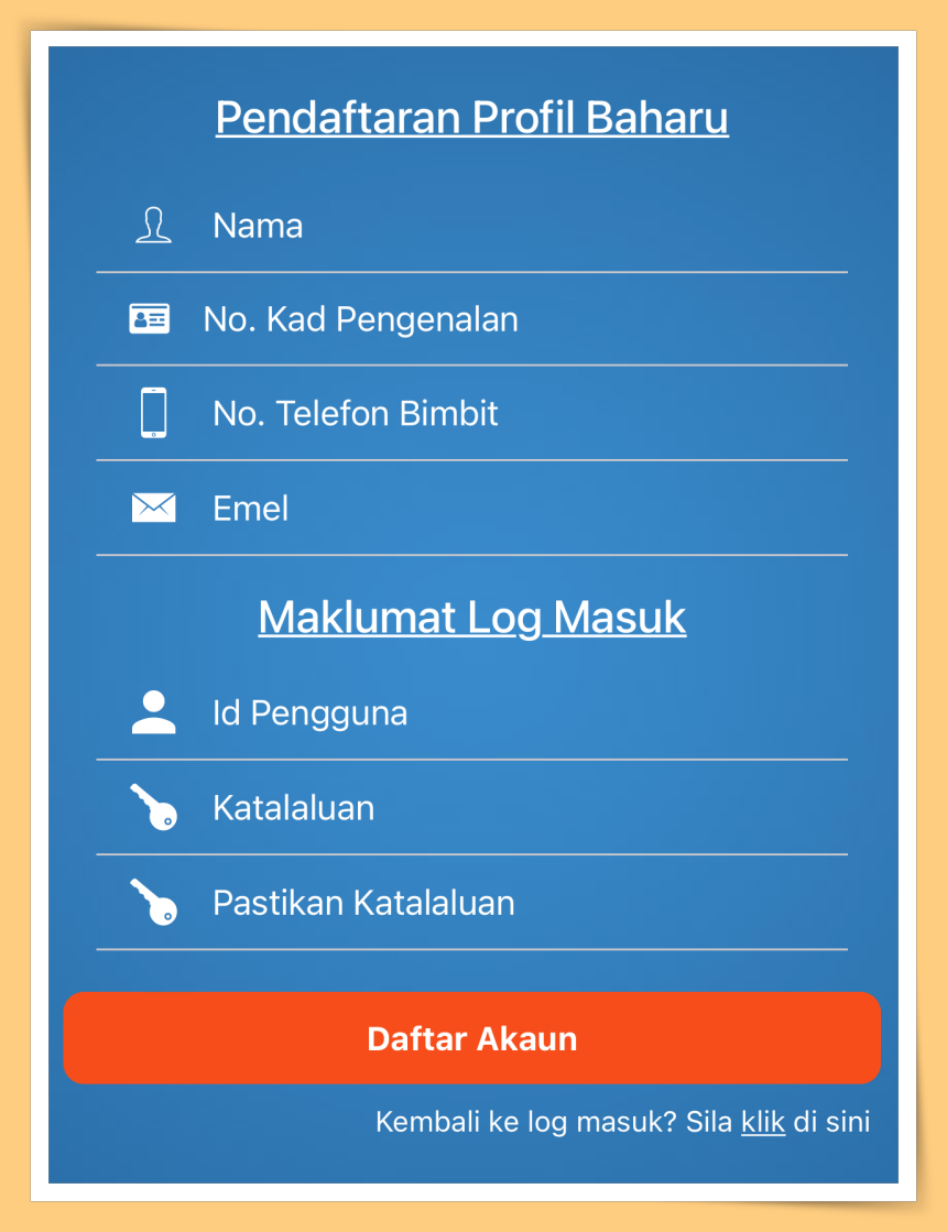 Register new account