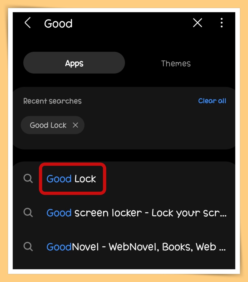Search Good Lock