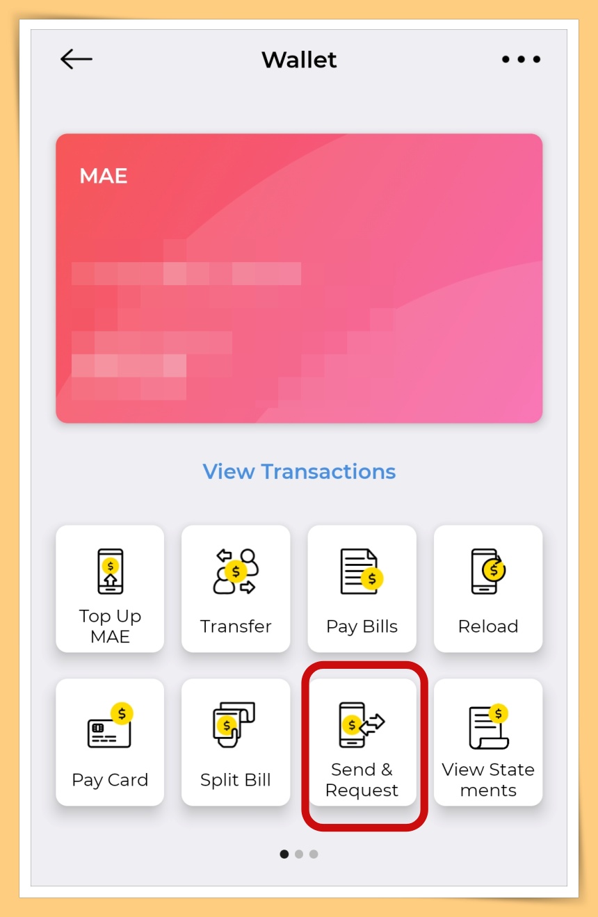 Click send and request