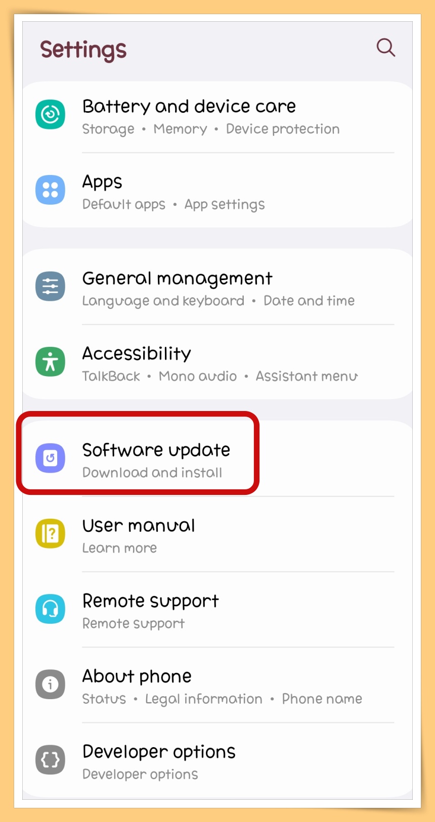 Click Software Update