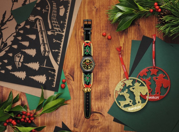 圣诞氛围浓厚的Swatch Golden Merry手表