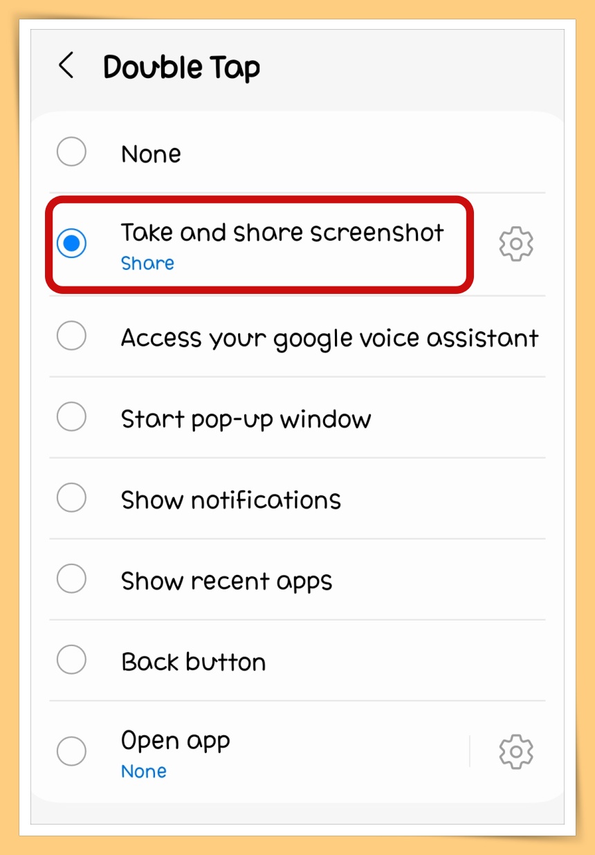 Take and share scareenshot