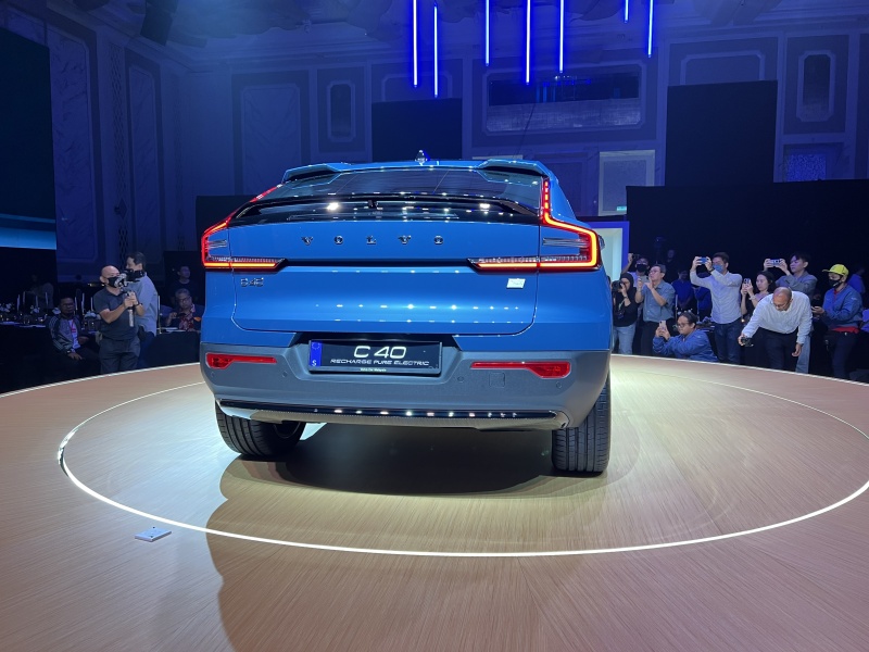 Volvo C40 Recharge Pure Electric Back View