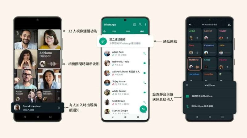 WhatsApp New Call Feature
