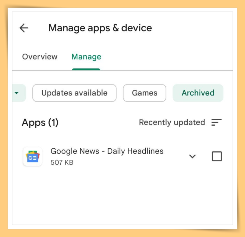 app archiving 1