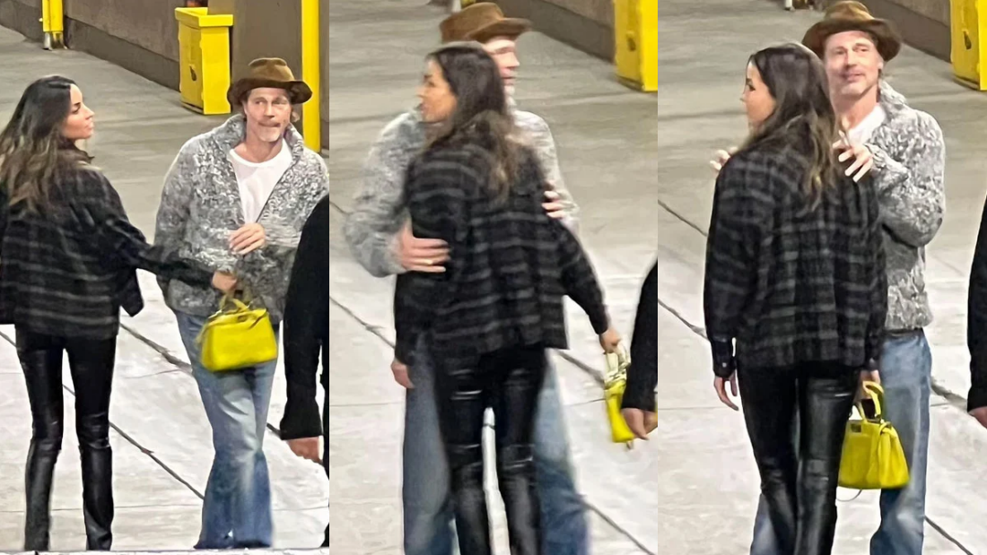 Brad Pitt抱新欢Ines de Ramon被拍