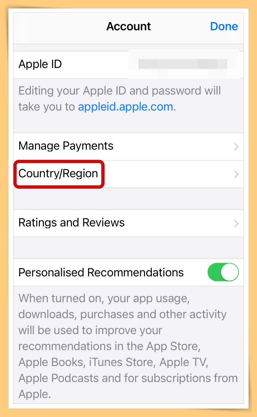 Change Country