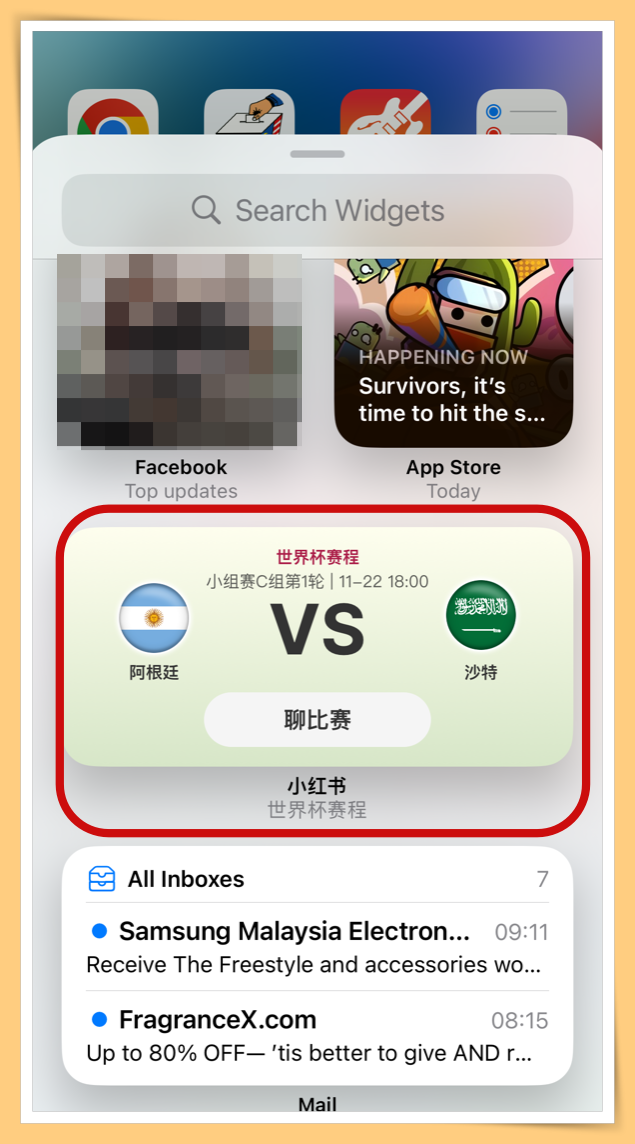 Choose on XHS Widget